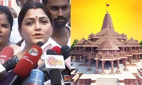'அயோத்தி ராமர் கோவில் கும்பாபிஷேகத்தில் நான் பங்கேற்கவில்லை' - குஷ்பூ