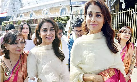 திருப்பதி ஏழுமலையான் கோவிலில் நடிகை ஸ்ரேயா சாமி தரிசனம்