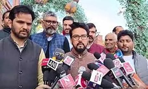 60 ஆண்டுகளில் காங்கிரஸ் செய்யாததை பாஜக அரசு 10 ஆண்டுகளில் செய்து காட்டியுள்ளது - அனுராக் தாக்கூர் பேட்டி