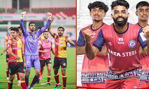 image courtesy; twitter/@JamshedpurFC/ @eastbengal_fc 