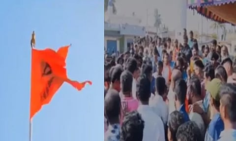 கர்நாடகாவில் அனுமன் கொடியை அகற்றியதால் பதற்றம்- 144 தடை உத்தரவு