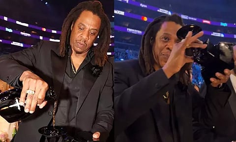 கிராமி விருது கோப்பையில் மது அருந்திய பிரபல பாடகர்... வைரலாகும் வீடியோ