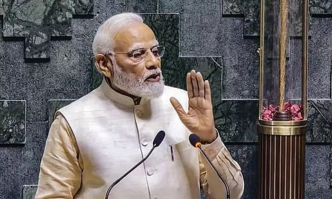 மாநிலங்களவையில் பிரதமர் மோடி இன்று உரை