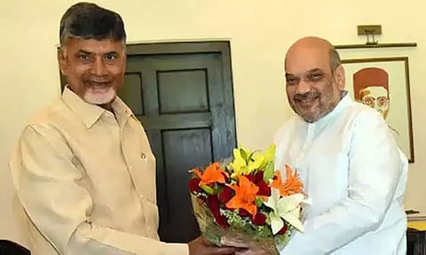 அமித்ஷாவுடன் சந்திரபாபு நாயுடு சந்திப்பு; தேர்தல் கூட்டணி அமையுமா?