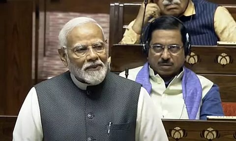 காங்கிரஸ் கட்சியின் கருப்பு அறிக்கை: பா.ஜ.க. ஆட்சிக்கு வைத்த திருஷ்டி பொட்டு - பிரதமர் மோடி