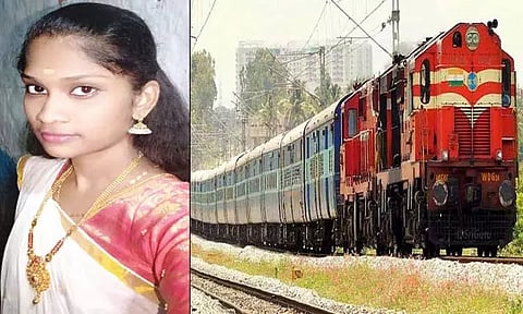 ரெயிலில் இருந்து தவறி விழுந்த புதுப்பெண் பலி
