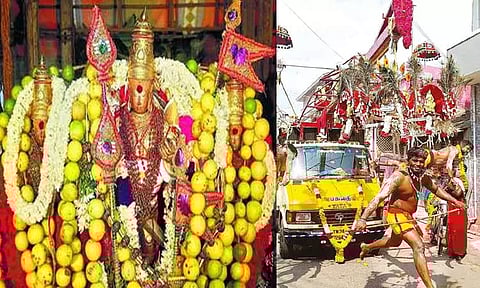 திருச்செந்தூரில் மாசித் திருவிழா: பக்தர்கள் அலகு குத்தியும், பறவைகாவடி எடுத்தும் வழிபாடு
