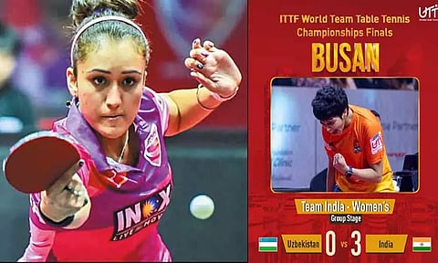 உலக டேபிள் டென்னிஸ்: இந்திய பெண்கள் அணி 2-வது வெற்றி