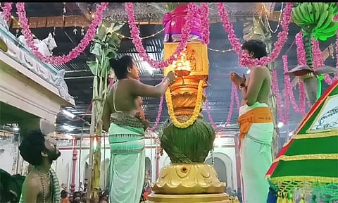 திருவெண்காடு சுவேதாரண்யேஸ்வரர் கோவிலில் இந்திர பெருவிழா தொடங்கியது