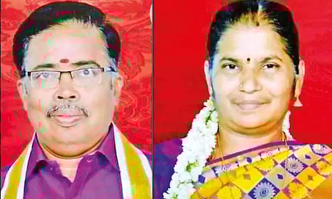 குடும்ப தகராறில் திராவகம் குடித்து மனைவி தற்கொலை: அதிர்ச்சியில் தூக்குப்போட்டு உயிரை மாய்த்த கணவர்