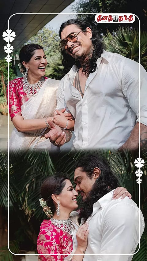 நிச்சயதார்த்த புகைப்படங்களை பகிர்ந்த நடிகை வரலட்சுமி..!