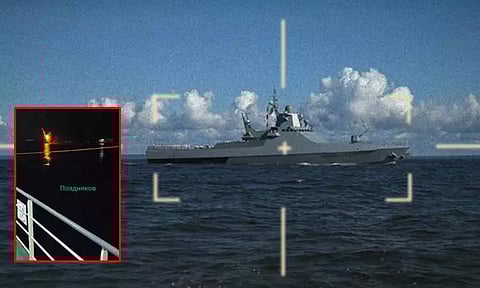 புதினின் ரூ.500 கோடி மதிப்பிலான புதிய கப்பலை தகர்த்த உக்ரைன்; வீடியோ வெளியீடு