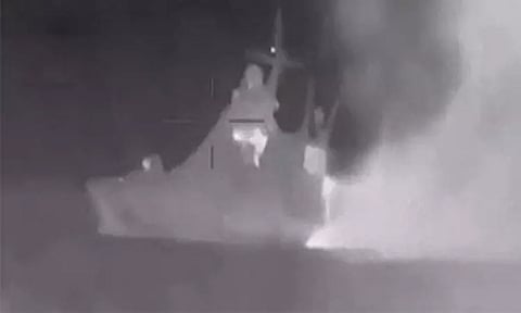 அதிகரிக்கும் பதற்றம்: மற்றொரு ரஷிய போர்க்கப்பலை மூழ்கடித்ததாக உக்ரைன் அறிவிப்பு