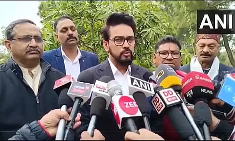 ஆ.ராசா பேசியதை காங்கிரஸ் ஆதரிக்கிறதா? - அனுராக் தாக்கூர் கேள்வி