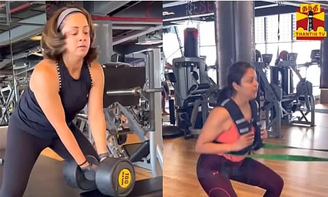 நடிகை ஜோதிகாவின் வெறித்தனமான ஒர்க் அவுட் - வீடியோ வைரல்