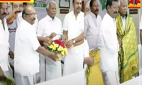 அ.தி.மு.க.வுடன் பேச்சுவார்த்தை சுமூகமாக இருந்தது - தே.மு.தி.க. அவைத்தலைவர் இளங்கோவன் பேட்டி