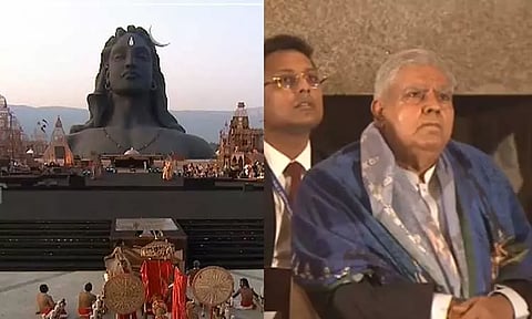 கோவை ஈஷா யோகா மையத்தில் மகா சிவராத்திரி விழா - துணை ஜனாதிபதி ஜெகதீப் தன்கர் பங்கேற்பு