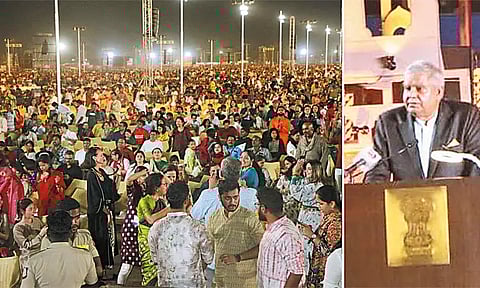 மகா சிவராத்திரி விழாவில் பங்கேற்பது வாழ்வில் கிடைத்த பாக்கியம் - துணை ஜனாதிபதி ஜெகதீப் தன்கர் பெருமிதம்