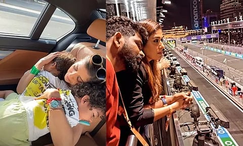 நயன்தாரா தோளில் தலை சாய்த்து நின்ற விக்னேஷ் சிவன்; வைரலான புகைப்படம்