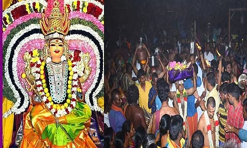 பூச்சாட்டுதலுடன் தொடங்கிய பண்ணாரி மாரியம்மன் கோவில் திருவிழா