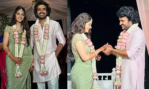 டோலிவுட் காதல்: கிரண் அப்பாவரம்- ரகஸ்யா கோரக் திருமண நிச்சயதார்த்தம்