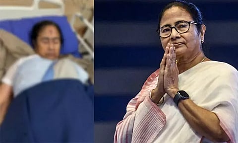 மம்தா பானர்ஜிக்கு நெற்றியில் பலத்த காயம் - மருத்துவமனையில் அனுமதி