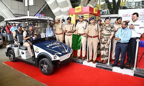 சென்னையில் 'விமான நிலைய காவல் ரோந்து திட்டம்' - காவல் ஆணையாளர் சந்தீப் ராய் ரத்தோர் தொடங்கி வைத்தார்