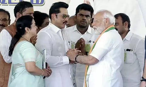 மக்கள் மனதில் தாமரை ஆழமாக பதிந்துவிட்டது - சரத்குமார் பேச்சு