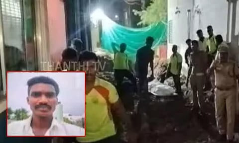 சென்னையில் பாதாள சாக்கடை பணியின்போது மண் சரிந்து விபத்து - தொழிலாளி உயிரிழப்பு