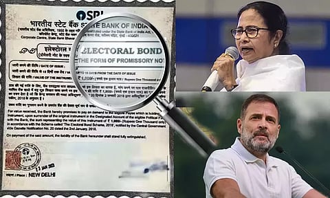 தேர்தல் பத்திரம் நன்கொடை: காங்கிரசை முந்திய திரிணாமுல் காங்கிரஸ்