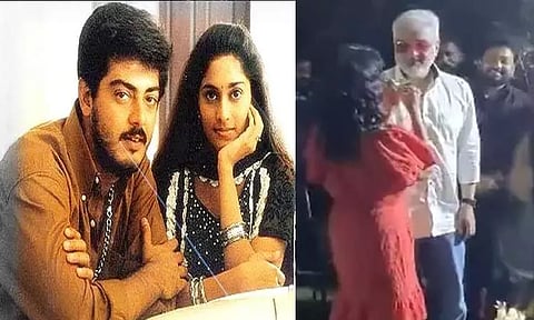 25 ஆண்டு திருமண வாழ்க்கை .... மனைவியுடன் கேக் வெட்டி கொண்டாடிய அஜித் - வைரலாகும் வீடியோ