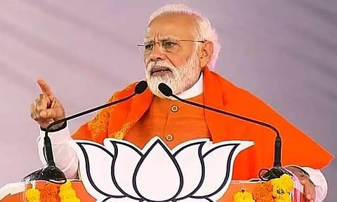 இந்து தர்மத்தை கொச்சைப்படுத்தும் காங்கிரசுக்கு தகுந்த பாடம் புகட்ட வேண்டும் - பிரதமர் மோடி