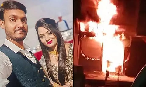 உத்தர பிரதேசம்: மருமகள் தற்கொலை - மாமனார், மாமியாரை எரித்துக் கொன்ற உறவினர்கள்