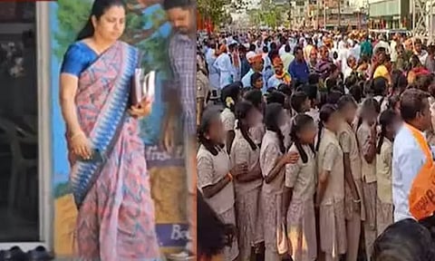 பிரதமர் மோடியின் பிரசார நிகழ்ச்சியில் பள்ளி குழந்தைகள் : தலைமை ஆசிரியரிடம் நடந்த விசாரணை நிறைவு