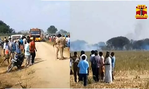 தென்காசியில் பட்டாசு ஆலையில் பயங்கர தீ விபத்து