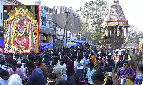 பங்குனி உத்திரம்; கோலாகலமாக நடைபெற்ற குன்றக்குடி சண்முகநாதபெருமான் கோவில் தேரோட்டம்