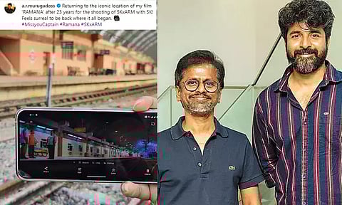 'ரமணா' லொகேஷனில் எஸ்.கே.23 படப்பிடிப்பு - புகைப்படம் வைரல்