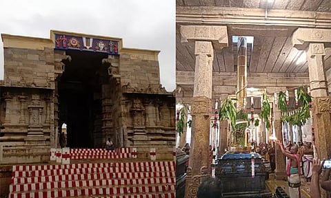 பங்குனி பிரம்மோற்சவம்: திருக்குறுங்குடி அழகிய நம்பிராயர் கோவிலில் கொடியேற்றம்