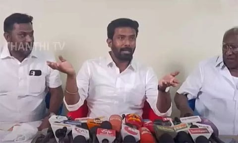 விஜய் கட்சியில் இணைந்து செயல்பட தயார் - ரவீந்திரநாத் எம்.பி. பேட்டி