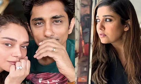 "வாழ்க்கையில் இன்பம் பொங்க வாழ்த்துகள்" சித்தார்த் - அதிதி தம்பதிக்கு நயன்தாரா வாழ்த்து