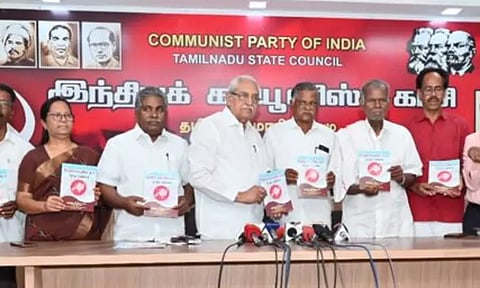 கவர்னர் பதவி ஒழிக்கப்படும் - இந்திய கம்யூனிஸ்டு தேர்தல் அறிக்கை வெளியீடு