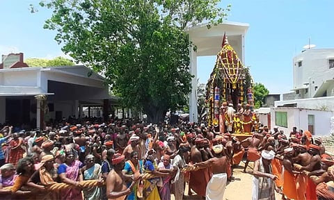 முட்டப்பதி அய்யா வைகுண்டசாமி கோவிலில் தேரோட்டம்