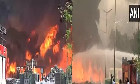 சத்தீஷ்காரில் மின்பகிர்மான நிலையத்தில் பயங்கர தீ விபத்து: டிரான்ஸ்பார்மர்கள் வெடித்து சிதறின