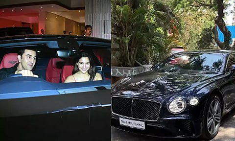 புதிய காரில் ஊர் சுற்றும் ரன்பீர் கபூர்-ஆலியாபட் தம்பதி