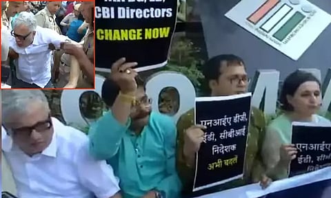 தேர்தல் ஆணைய தலைமையகத்தில் தர்ணா.. திரிணாமுல் காங்கிரஸ் எம்.பி.க்கள் கைது