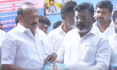 ஜனநாயகத்திற்கு எதிரான சனாதான சக்திகள் அகற்றப்படும்: விடுதலை சிறுத்தைகள் தேர்தல் அறிக்கை வெளியீடு