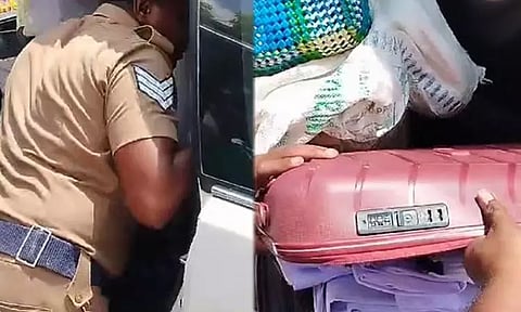 நெல்லை பா.ஜ.க. வேட்பாளர் நயினார் நாகேந்திரன் காரில் பறக்கும் படை அதிகாரிகள் சோதனை