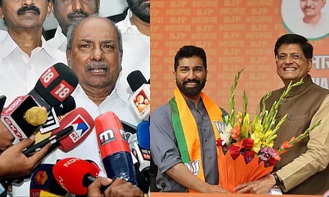 பா.ஜ.க.வில் போட்டியிடுவதால் தோல்வி அடைவார் தந்தை பேச்சு: காங்கிரஸ் முதியோர்களின் கூடாரம் மகன் பதிலடி