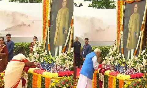 அம்பேத்கர் பிறந்தநாள்: ஜனாதிபதி, பிரதமர் மரியாதை