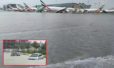75 ஆண்டுகளில் முதன்முறையாக... துபாயில் பெருவெள்ளம்; விமான சேவை தொடர்ந்து பாதிப்பு